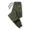 Calça Casual de Lã de Cordeiro Nova Transfronteiriça para Homens no Outono e Inverno, Calça Casual Tendência Solta Tamanho Grande com Forro de Veludo, Calça de Moletom Fria e Quente