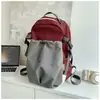 Mochila Escolar Estilo Japonés Tono Gris Fresco Verde Lima Cierre de Cordón Mochila Funcional Mochila para Estudiantes al Aire Libre para Mujeres