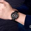 Reloj de Hombre MEGIR Moderno Multifuncional Cronógrafo Calendario Cuero Genuino Deportivo Cuarzo Reloj de Hombre 2070