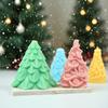 Nuevo Molde de Yeso para Velas Perfumadas con Forma de Flor de Árbol de Navidad Molde para Jabón Casero DIY Molde para Pasteles Productos de Silicona