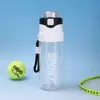 Botella de agua deportiva SPORT, tapa de apertura rápida con un solo clic, vaso con pajilla, portátil, a prueba de fugas, adecuada para estudiantes, fitness y uso al aire libre, venta al por mayor