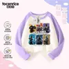 Camiseta Raglán de Manga Larga Delta Force, Algodón Puro, Agente Táctico, Camiseta Básica de Bloque de Color para Niños de Primavera y Otoño