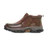 2026 Botas Masculinas Plus Size Mais Vendidas Botas Martin Botas Confortáveis Solado Macio Outono e Inverno Novas Botas Curtas Casuais para Segurança no Trabalho