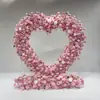 Prateleira em Forma de Coração Transfronteiriça Cenário Floral de Casamento Palco Exibição Suporte de Flores Evento de Pedido Celebração Flor Artificial Coração Vermelho