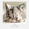 Almohada Sofá Sala de Estar Maillard Medio marrón Estilo Almohada Estilo Tronco Estancia en Casa Cojín Estilo Americano Retro Almohada de Cintura