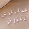 Clavo de Oreja para Mujer Amor Bio-porcelana Clavo de Oreja Agujeros de Oreja Todo-porcelana Hueso Clavo Cerámica Palo de Oreja Pendientes de Estrella Pendientes de Luna