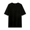 260g 32 Hilos Hilo Doble Solona Cuello Puro Algodón Verano Color Sólido Marca de Moda Peinado Hilo Compacto Camiseta de Manga Corta para Pareja