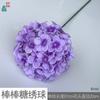 Hortensia Chupetín Tela de Seda Hortensia Jade Roto Salón de Bodas