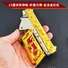 Pistola de aire de balas blandas de 15 cm, esponja de goma blanda plegable, Arena Sand Eagle de cinco garras, Dragón Dorado Rojo, simulación, niño come pollo, juguete para niño
