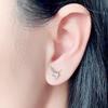 Nuevos Pendientes de Alas de Ángel de Plata Esterlina S925 Estilo Frío Elegantes Personalizados de Alta Gama Pendientes de Moda Pendientes de Alas de Mariposa
