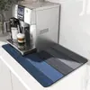 Alfombrilla Drenante Nueva Estilo Nórdico de Barro de Diatomeas, Alfombrilla Absorbente de Agua y Resistente a Manchas para Cafetera, Resistente al Desgaste y Fácil de Cuidar, Alfombrilla de Cocina Transfronteriza