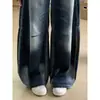 Jeans curvos azul grisáceo para mujer, diseño de verano, adelgazantes para cuerpo tipo pera, pantalones rectos holgados de cintura alta de pierna ancha