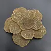 Acessórios de Joias com Strass de Camélia Transfronteiriços Flores Tridimensionais de Sapato de Camada Dupla Acessórios para Roupas Acessórios de Broche para Headwear DIY