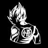 Pegatinas populares de comercio exterior anime Dragon Ball Wukong pegatinas decorativas para rasguños de ventana de coche motocicleta modificada pegatinas de coche de anime