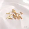 Accesorios para Manualidades de Color Duradero Rellenos de Oro de 14K Colgante de Borde Triangular Tridimensional Colgante para Collar de Clavícula Pendientes Accesorios Hechos a Mano