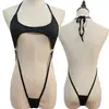 Lingerie Sexy Europeia e Americana Transfronteiriça Macacão Sexy Sem Costas com Cadarço Biquíni de Três Peças Maiô Maiô Traje Feminino
