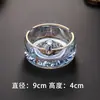 Cinzeiro de Cerâmica Estilo Chinês com Acabamento Dourado Criativo Cinzeiro de Porcelana Cinzeiro de Mesa para Hotel de Luxo Personalizável LO