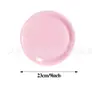 Venta Caliente de Amazon Vajilla Temática Rosa para Fiesta Mesa San Valentín Decoración Color Sólido Vaso de Papel Desechable Bandeja de Papel
