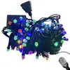 Fio de Luz LED Linha Preta v8 Fio de Luz Bolha de Nevoeiro Fio de Luz Colorida Bolha Piscante Fio de Luz Estrela no Céu Fio de Luz Decorativo de Natal Luz
