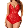 Lencería Erótica de Encaje con Espalda Descubierta y Atado al Cuello Bodysuit Sexy Erótico de Comercio Exterior Europeo y Americano Precio de Fábrica Wholesale Personalización