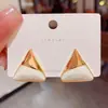 Pendientes Minimalistas Versátiles Geométricos Triangulares de Moda para Mujer con Diseño Único, Pendientes de Aguja de Plata, Nuevos Accesorios de Oreja de Moda 2025