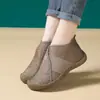 Nuevos Zapatos de Algodón de Invierno para Mujer Botas de Algodón Cálidas Forradas de Felpa Botas de Nieve Zapatos de Madre Zapatos Casuales de Old Beijing Zapatos de Frijol