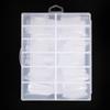 Explosiones transfronterizas todo tipo de modelo de arte de uñas pegamento de extensión rápida uña de cristal 120 en caja soporte sin papel para reutilizar