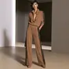 Conjunto de dos piezas a rayas con cuello alto más vendido de Amazon para mujer, con un cárdigan informal de estilo europeo y americano y pantalones largos de pierna ancha, perfecto para ventas transfronterizas