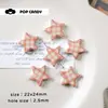 Colgante Popular de Estrella a Cuadros Pequeño Colgante Cuentas Sueltas Joyería Llavero de Cuenta Colorido a Cuadros Estrella de Cinco Puntas DIY