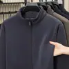 2026 Plus Veludo Engrossado Ollie Veludo Composto Grânulo Plus Veludo 680g Cardigan com Zíper Roupa Externa Bainha Canelada Masculino