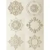 Lámpara de mosaico pantalla de lámpara de PU francés piscina dormitorio techo tira decorativa tallada portalámparas no líneas de yeso Placa redonda americana