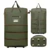 Maleta de Equipaje Universal Plegable con Ruedas Expansible 158 Maleta de Facturación para Aerolínea Capacidad Extra Grande Bolsa para Estudiar en el Extranjero Mudanzas Viajes