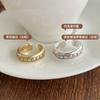 Anillo de plata 925 Lan zhi punk cruz personalidad hip hop anillo grande retro anillo de plata tailandesa no se desvanece al por mayor