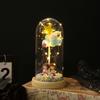 Muñeca estrella transfronteriza con cubierta de cristal, luminosa, para pareja, San Valentín, adornos de escritorio, luz nocturna, regalo creativo