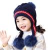 Chapéu Infantil Estilo Pai e Filho, Chapéu de Inverno, Chapéu de Princesa para Meninas, Chapéu Quente com Proteção para Orelhas Forrado de Lã, Chapéu de Tricô, Chapéu de Inverno Pai e Filho