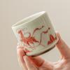 Fábrica Todo el Camino con Taza Recta Antiescaldado Cerámica Taza de Té Taza Maestra Juego de Té Taza de Té Kung Fu Individual