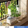 Prateleira Criativa para Peitoril de Janela Rack de Armazenamento para Sala de Estar Varanda de Ferro Forjado para Suculentas Pothos-Economizador Multicamadas Janela Saliente Espaço Interno Suporte para Flores