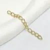 Cadena de Extensión para Collar de Metal, Cadena de Cola de Extensión que Conserva el Color, Cadena de Ajuste para Alargar Pulseras y Collares, Materiales de Accesorios para Joyería DIY