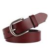 Suministro Transfronterizo Amazon Ebay Cinturón Ancho de Cuero Genuino para Mujer Versátil Hebilla de Pin de Cuero Vacuno Cinturón Decorativo Retro Faja