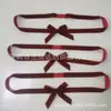 Cinturón de Flocado Lazo Decorativo Abrigo Cinturón de Terciopelo Lazo Pantalones Exteriores Tira de Terciopelo Textil del Hogar Tira de Terciopelo