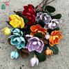 Três grandes magnólias EVA orquídea de mão comércio exterior transfronteiriço atacado flor artificial tema atividade cena layout flor de seda