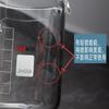 Copo de suco de vidro transparente copo de bebida fria com copo de café da manhã de vidro de escala Copo de leite copo medidor de vidro resistente ao calor