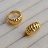 Liquidación Especial de Huevo de Año Nuevo, Diseño Único, Anillo Simple y Elegante Chapado en Oro Latón para Mujer, Anillo para el Dedo Índice