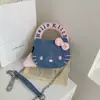 Lindo Gatito Hello Kitty Peluche Mochila de Hombro Portátil Corazón de Niña Mochila Linda de Calle Regalo