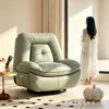 Poltrona reclinável individual moderna e minimalista com design de suporte segmentado, um sofá confortável e relaxante para quartos e uso doméstico