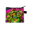 Bolsa Pequeña de las Tortugas Ninja Monedero Grande Infantil Bolsa de Almacenamiento para Estudiantes Portatarjetas Bolsa Colgante Bolsa de Poliéster al por Mayor Venta Caliente