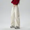 Pantalones JK Shenlaishi Nuevo Viento de Primavera y Otoño Impermeables de Pierna Ancha Adelgazantes Curvos Unisex Secado Rápido Ropa de Trabajo Pantalones de Senderismo