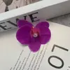 Cabeça de Flor Phalaenopsis Flor Artificial Acessórios de Parede de Flores Material Floral Arranjo de Casamento Parede de Flores Arranjo de Flores Handmade DIY Grampo de Cabelo Adorno de Cabeça de Flor