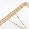 Cadena Sexy para el Pecho Europea y Americana, Cadena de Chal Brillante con Pedrería para Discoteca, Collar Cadena Corporal Incrustado de Diamantes, Accesorios para Mujer