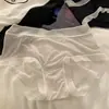 Calcinha Fina de Seda Gelada com Bolinhas Creme Doce para Meninas, Forro Antibacteriano 100% Algodão, Respirável, Sensação de Máscara, Cueca Sem Costura